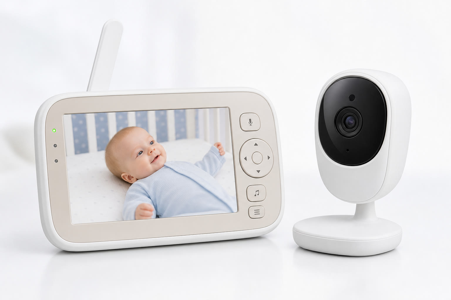 Video baby monitor with camera